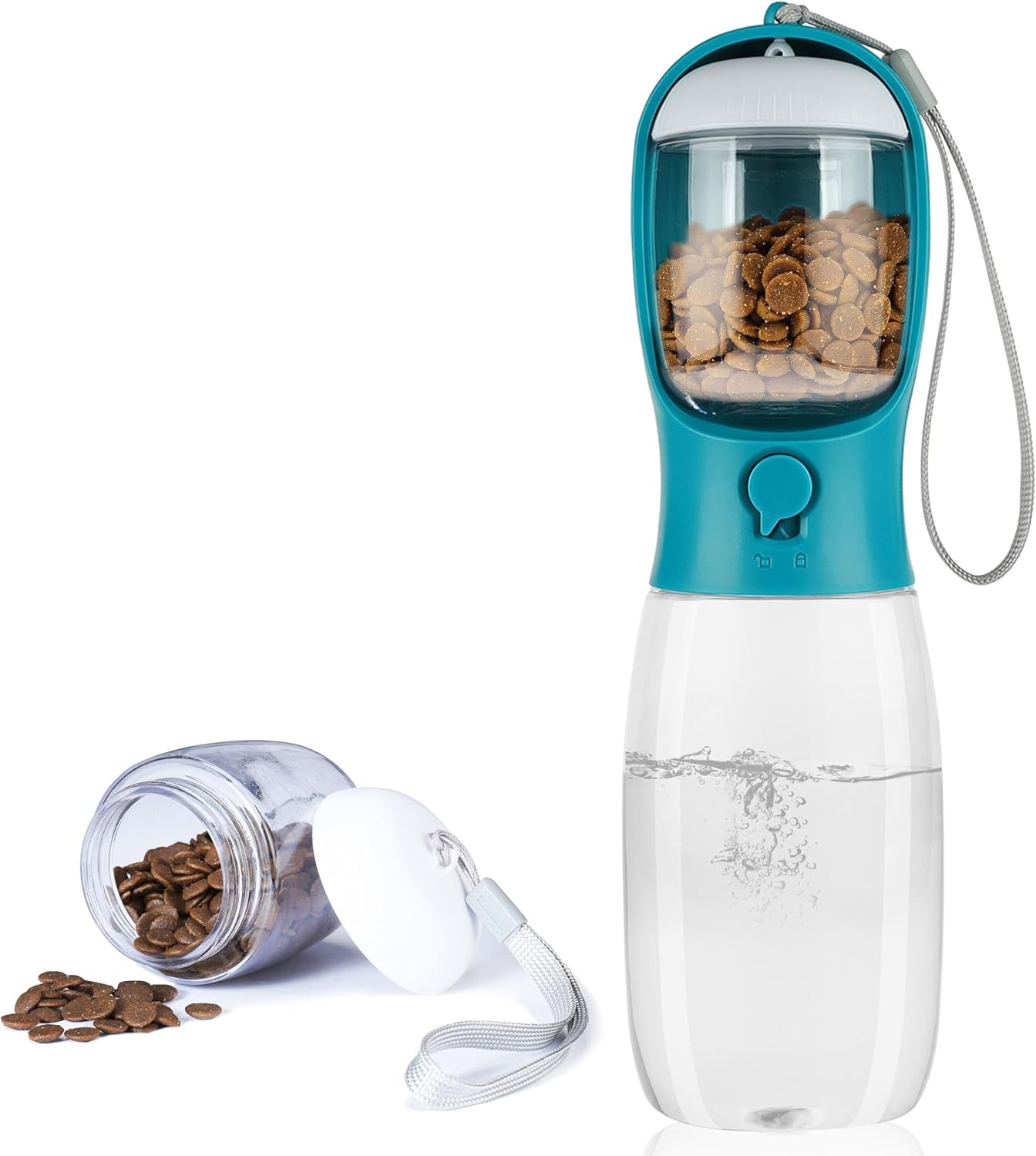 dog-water-bottle-with-food-container-portable-leak-proof-pet-water-dispenser-for-walking-hiking-travel-puppy-essentials-accessories-for-small-large-dogs-dog-gifts-10oz-15oz-19oz