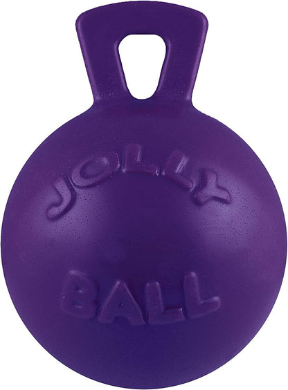 Jolly Pets Tug-N-Toss Heavy Duty Dog Toy Ball with Handle, 8 Inches/Large, Red (408 RD)17