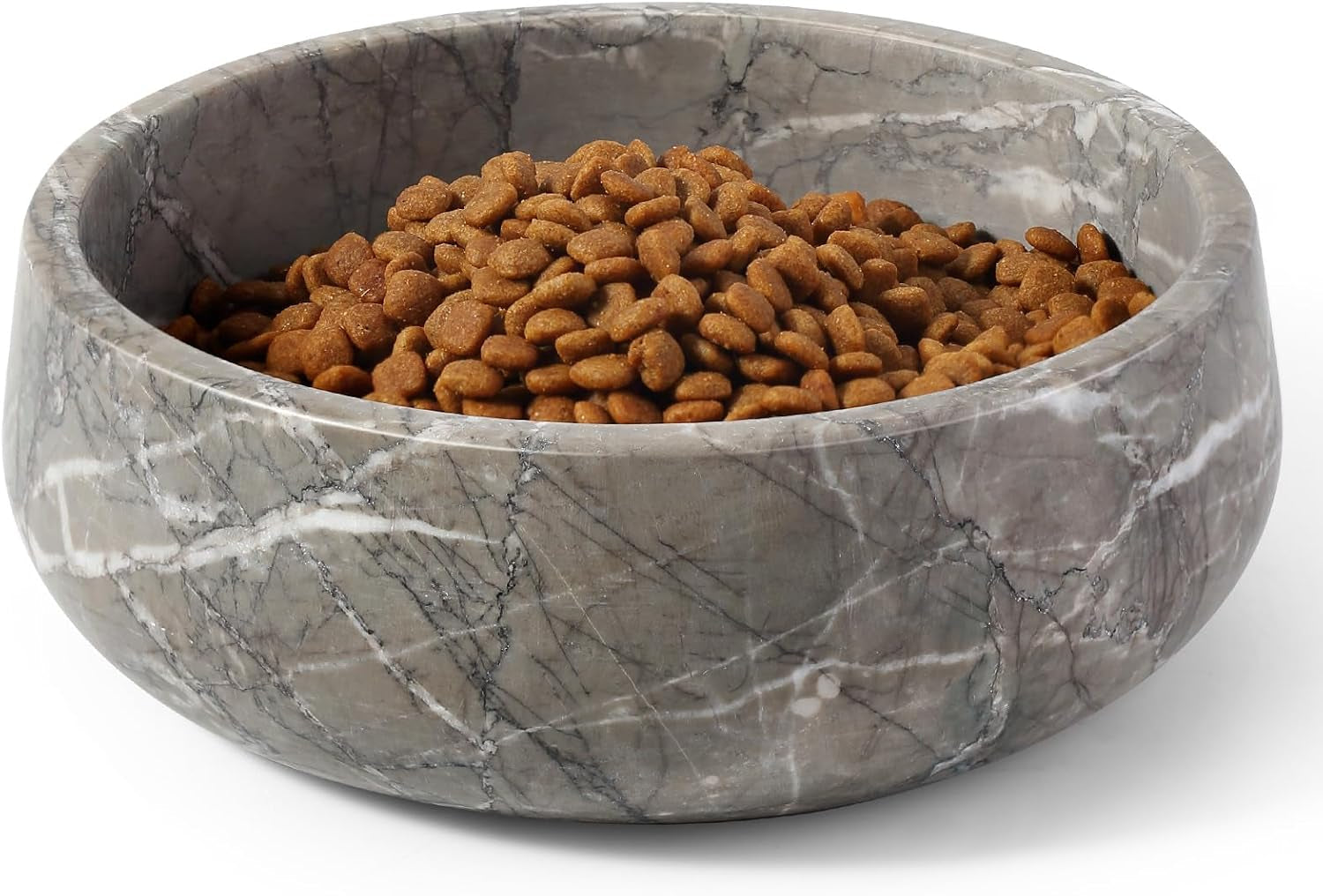 white-marble-dog-bowls-non-slip-dog-food-water-bowl-small-heavy-duty-pet-bowl-for-cats-and-medium-dogs-weighted-african-natural-marble-holds-4-cups5lbs