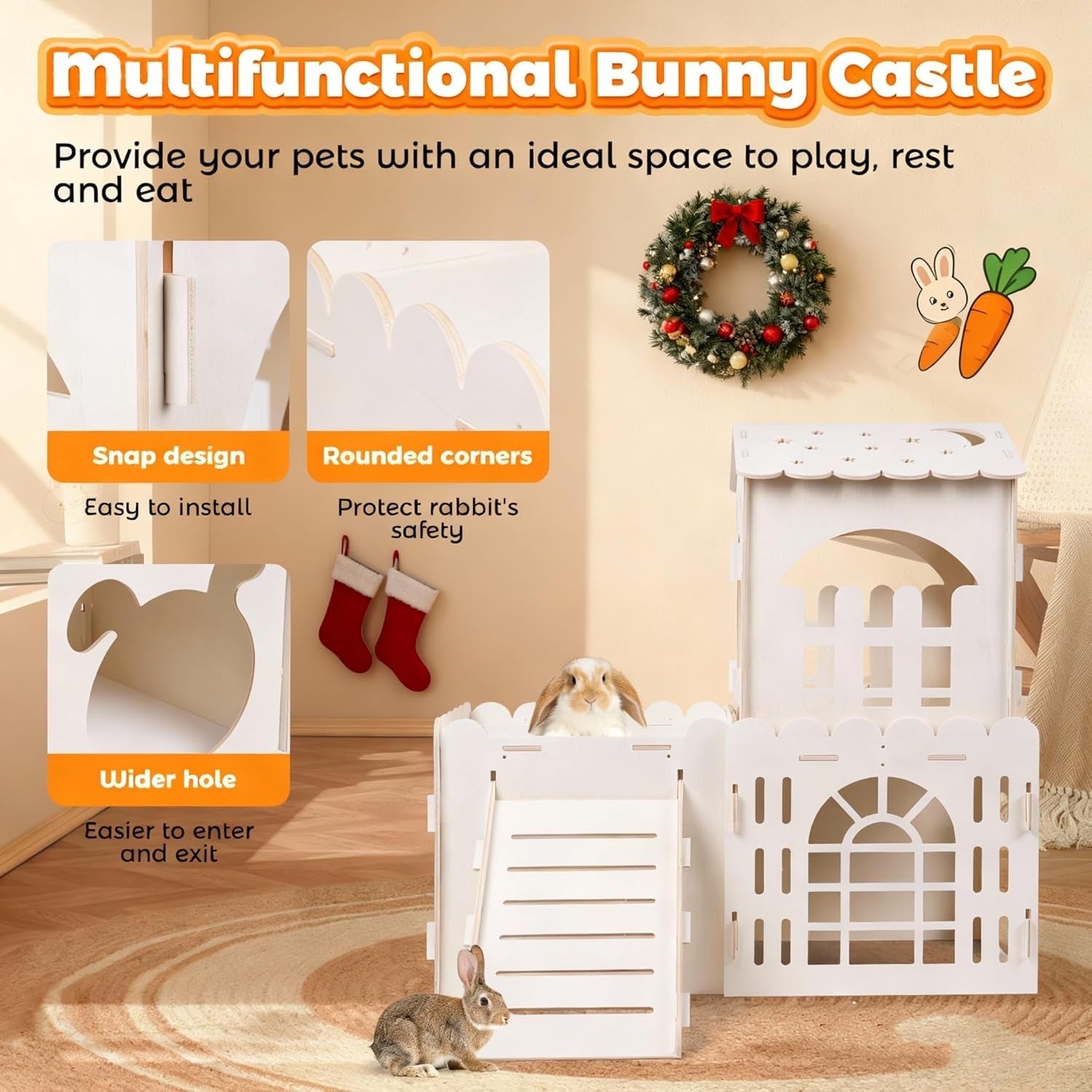 large-rabbit-house-wooden-bunny-castle-with-3-houses-indoor-rabbit-guinea-pig-cage-multistory-climbing-tower-sturdy-wooden-castle-small-animal-hideaway-tunnel