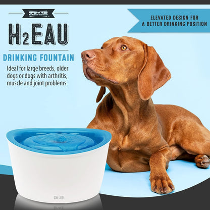 Zeus Fresh & Clear Elevated Dog and Cat Water Dispenser, Large Drinking Water Fountain with Purifying Filter, 6L Capacity, 1 Count (Pack of 1) | Large Drinking Water Fountain with Purifying Filte3