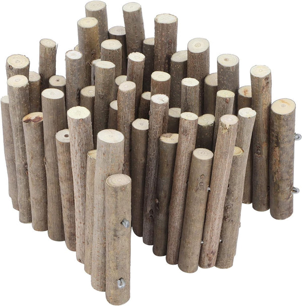 Flexible Hamster Wooden Bridge, 11.8In Fence for Cage Accessories | Rat Wood Sticks Ladder for Platforms Decor Stuff Hides7