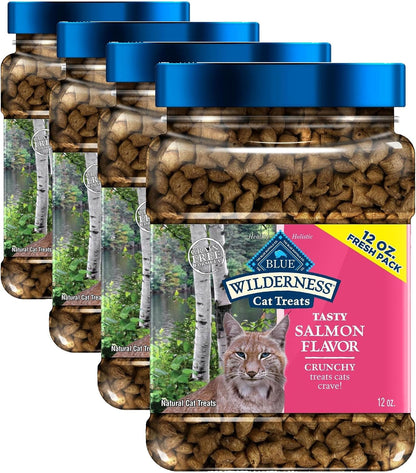 Blue Buffalo Wilderness Tasty Chicken Crunchy Cat Treats, Grain-Free Cat Treats, Real Chicken, Natural Ingredients, Enhanced with Vitamins, Minerals & Other Nutrients, Great for Training, Tub 12 Oz.13