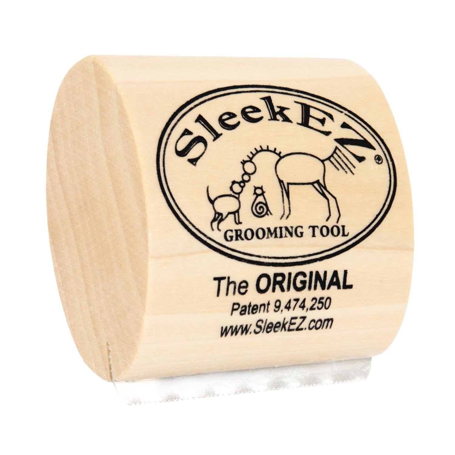 sleekez-dog-brush-for-shedding-patented-deshedding-dog-brush-pet-hair-remover-for-short-medium-long-coats-made-in-usa-5-inch