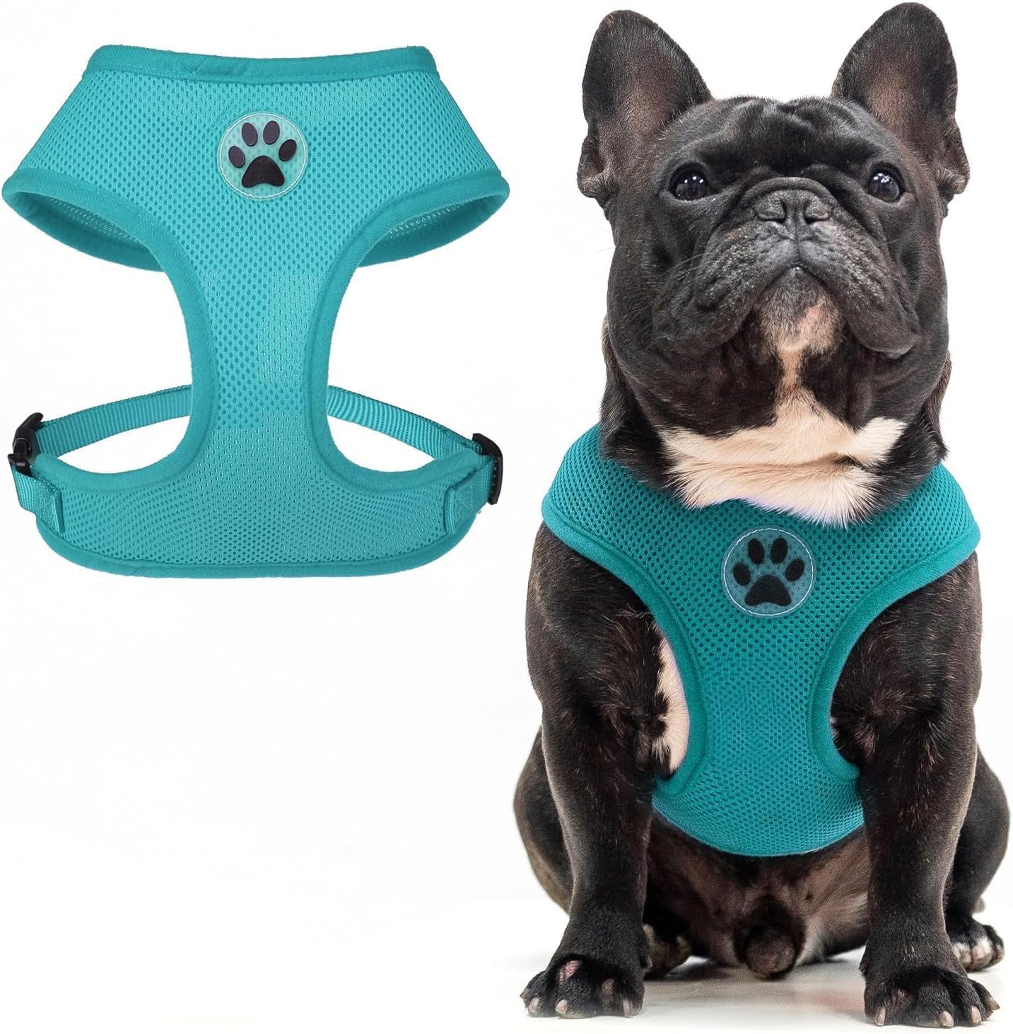 bingpet-small-dog-harness-no-pull-dog-harness-small-sized-dogs-soft-light-breathable-mesh-puppy-vest-with-safety-buckle-adjustable-step-in-pet-harnesses-for-easy-walking-running-training