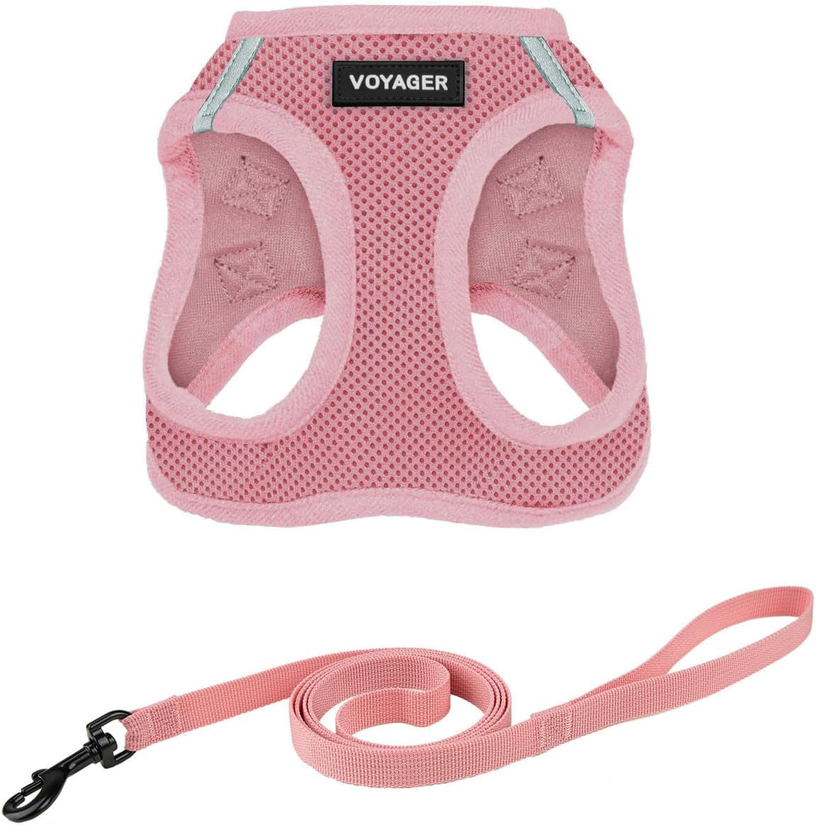 voyager-step-in-pet-harness-all-weather-mesh-adjustable-step-in-harness-for-cats-and-dogs-by-best-pet-supplies-307-set-moss-green-m
