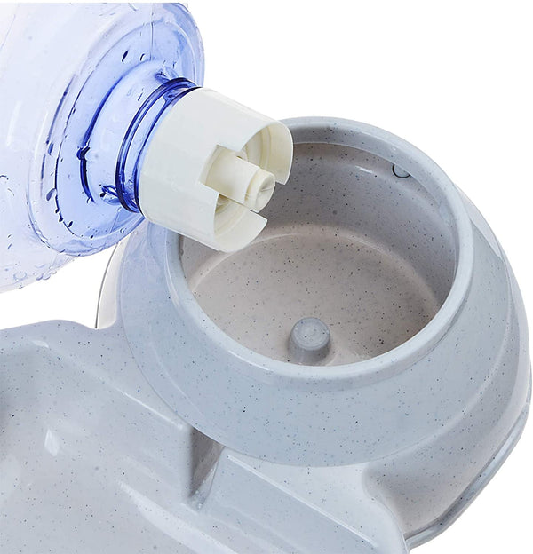 Pet Water Dispenser Station - 1 Gal Replenish Pet Waterer for Dog Cat Animal Automatic Gravity Water Drinking Fountain Bottle Bowl Dish Stand5