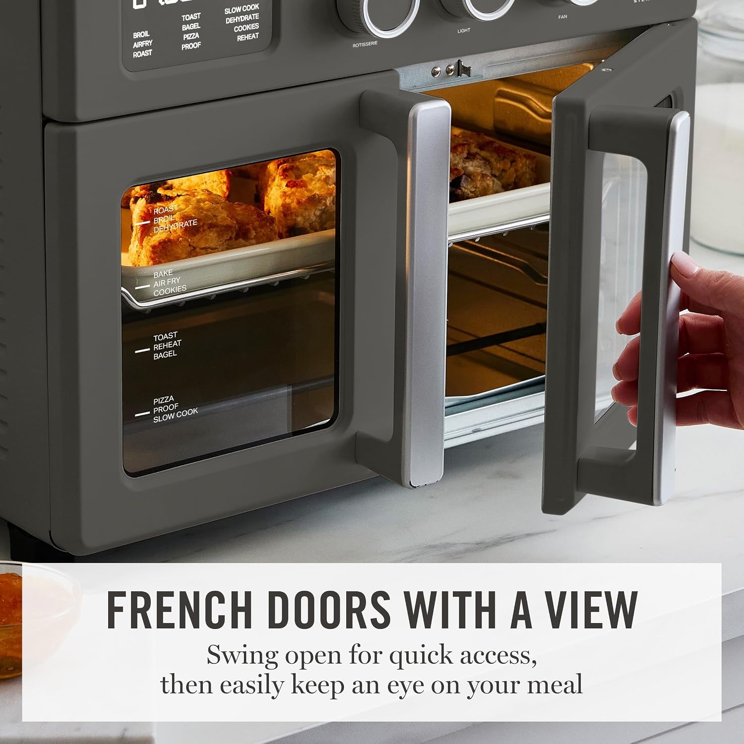 french-door-air-fryer-toaster-convection-oven-34qt-caviar-12-in-1-countertop-oven-bake-broil-roast-fits-12-pizza-dehydrate-air-fry-basket-oven-rack-rotisserie-black