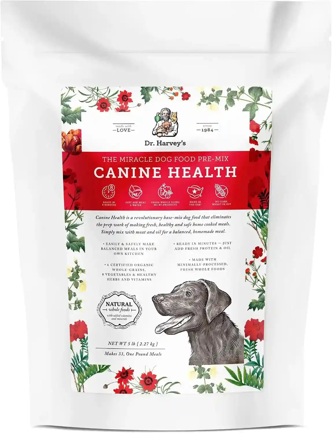 dr-harveys-canine-health-miracle-dog-food-human-grade-dehydrated-base-mix-for-dogs-with-9-vegetables-and-6-organic-whole-grains-10-pounds-human-grade-mix-with-9-vegetables-6-organic-whole-grains