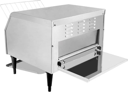450 Slices/Hour Commercial Toaster, 110V 2600W Electric Conveyor Toaster Oven Stainless Steel Commercial Conveyor Belt Toasters for Restaurant, Bakery, Buffet Use6