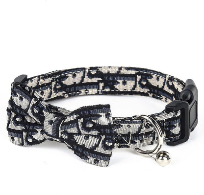 Dog Collar and Harness with Leash Set, Breathable Puppy Harnesses for Small Dogs, No Pull Easy Walking Pet Harness, Black, S8