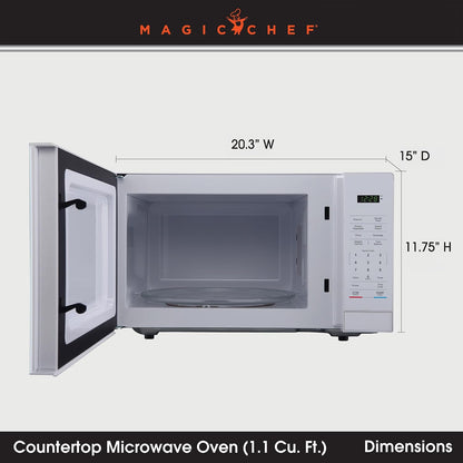 1.1 Cu. Ft. Countertop Microwave Oven in White2