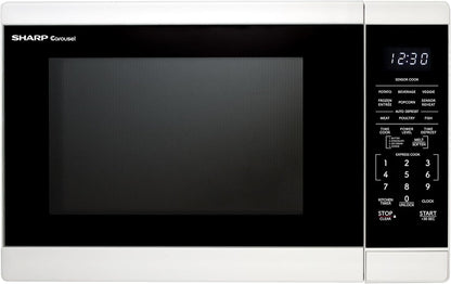 SMC1461KW 1.4 Cu. Ft. 1100W White Countertop Microwave Oven1
