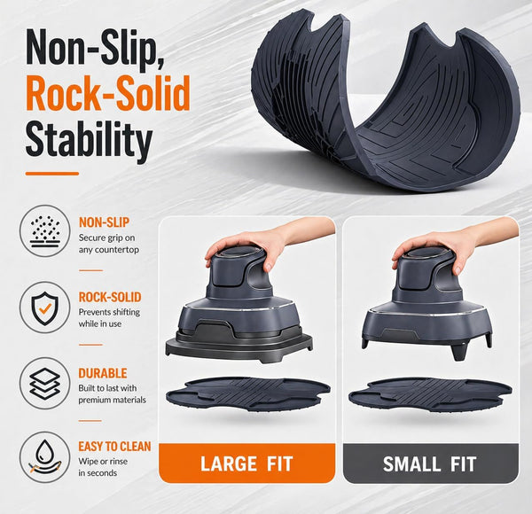 Tailored Ninja Crispi Powerpod Silicone Trivet – Hot Pads for Ninja Crispi Glass Air Fryer Accessories, Heat-Resistant, Non-Slip, Protection for Countertop, Fit Ninja FN101GY | FN101SG | FN101ST3