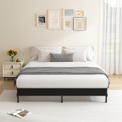5 Inch King Box Spring Low Profile Metal Bed Base with Boxspring Cover | 3500 Lbs Black Heavy Duty Support, round Corner Design, Metal Mattress Foundation, No Squeaky, Easy Assembly, Noise Free8