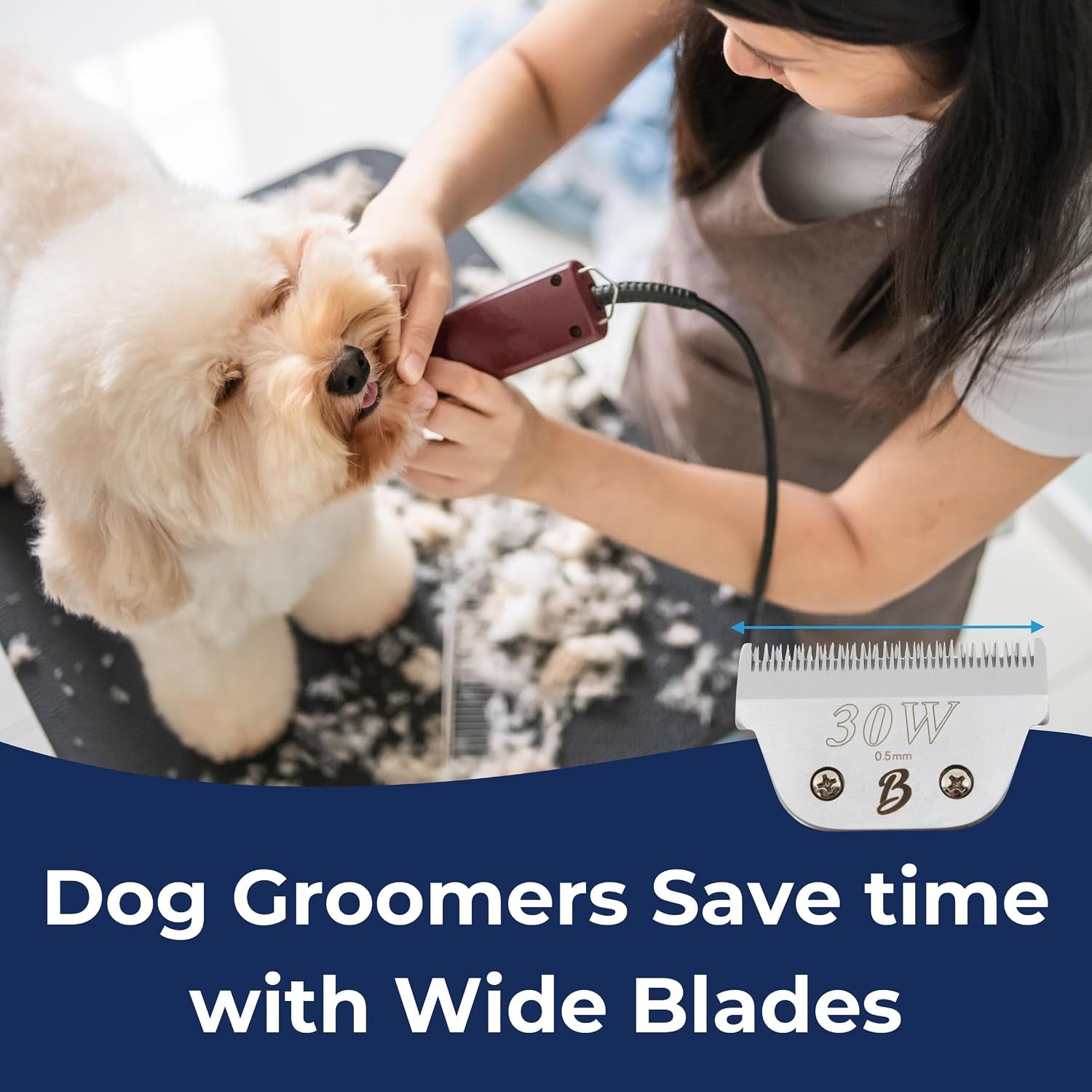 detachable-a-series-wide-30-blades-for-dog-grooming-cuts-length-1-50-0-5mm-japanese-carbonized-steel-wide-grooming-blades-compatible-a5-series-wide-clippers-for-dogs30w