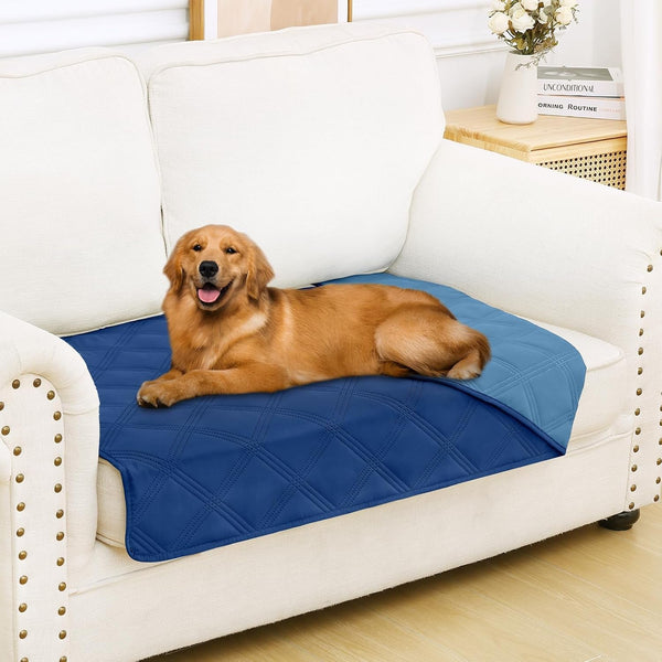 Smiry Waterproof Dog Bed Cover, Reversible Pet Blanket for Sofa Couch | Soft Washable Dog Blanket, Leakproof Couch Cover for Dogs Cats & Furniture Protection, 52X82, Grey/Dark Grey78