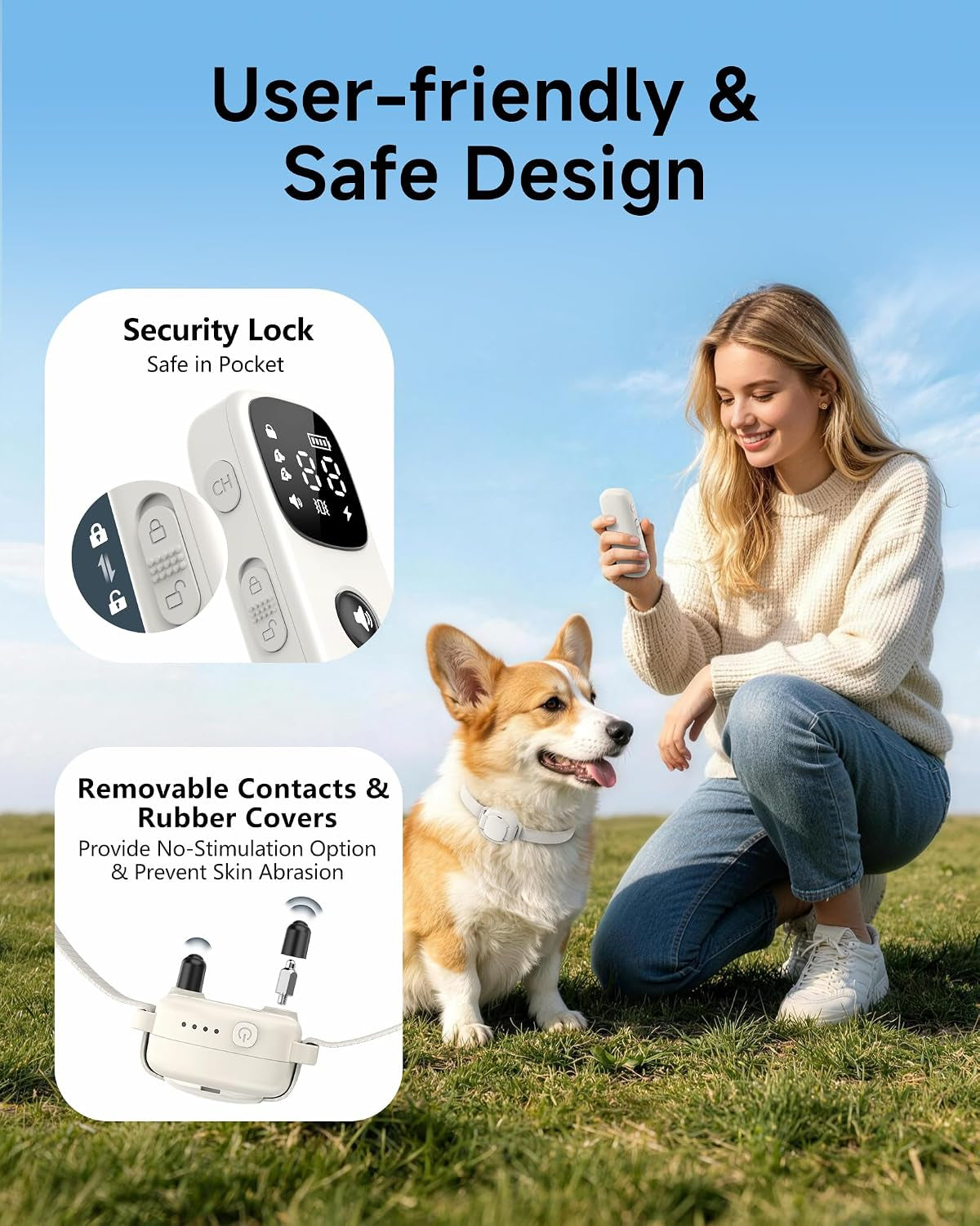 shock-collar-for-small-dogs-5-30lbs-ipx8-waterproof-white-4200ft-dog-training-collar-with-remote-rechargeable-electric-collar-with-3-modes-security-lock