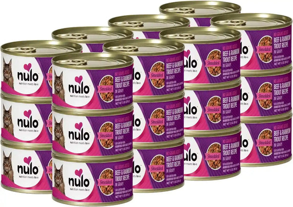Nulo Variety Flavors Grain-Free Shredded Wet Canned Cat Food, 3 Ounce (Pack of 12)11