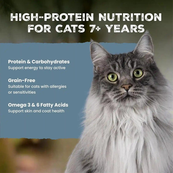 Blue Buffalo Wilderness Adult Cat 7+ Grain Free Chicken Paté Wet Cat Food, Supports Energy for an Active Life, Made with Natural Ingredients, 5.5-Oz. Cans (24 Count)3