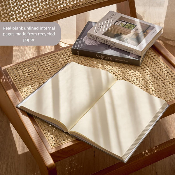 Decorative Coffee Table Books for Home Décor Accents Bookshelf Decor with Real Blank Pages and Removable Covers Set of 3 Mid Century Modern Fake Books for Decoration Room Decor Aesthetic3