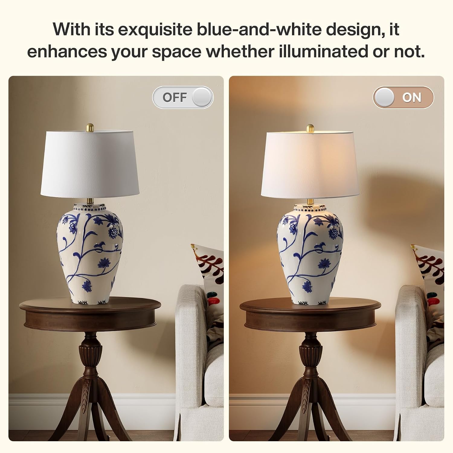 tribesigns-27-inch-table-lamp-with-blue-and-white-porcelain-ginger-jar-embossed-floral-ceramic-base-with-fabric-shade-for-living-room-entryway-nightstand-for-bedroom