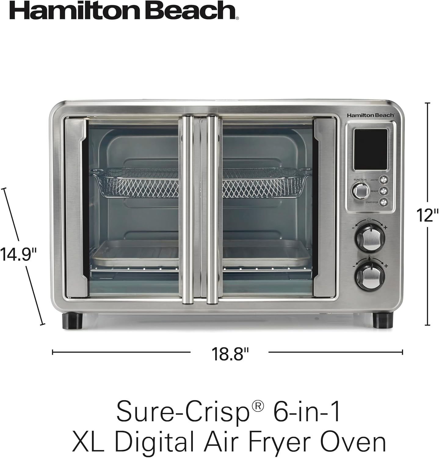 6-in-1-xl-digital-air-fryer-toaster-oven-combo-easy-access-french-doors-bake-broil-toast-pizza-reheat-functions-0-9-cu-ft-capacity-stainless-steel-31191j