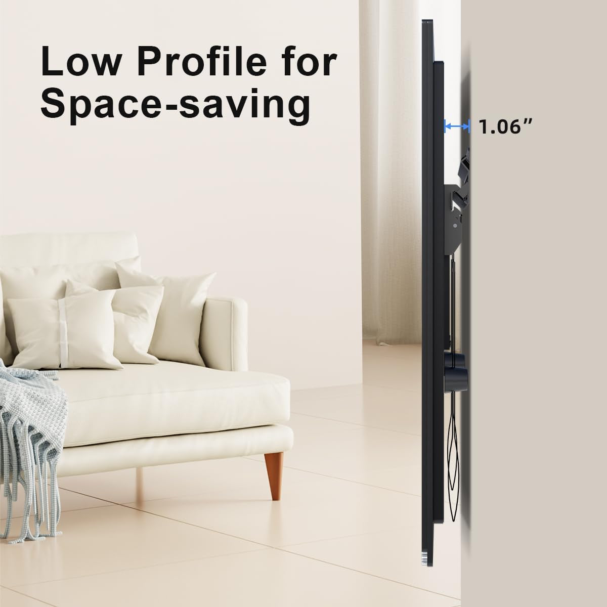 studless-tv-wall-mount-for-most-23-60-inch-tvs-up-to-99-lbs-low-profile-no-drill-tv-mount-drywall-bracket-with-max-vesa-400x400mm-no-stud-no-drill-easy-install-mf8