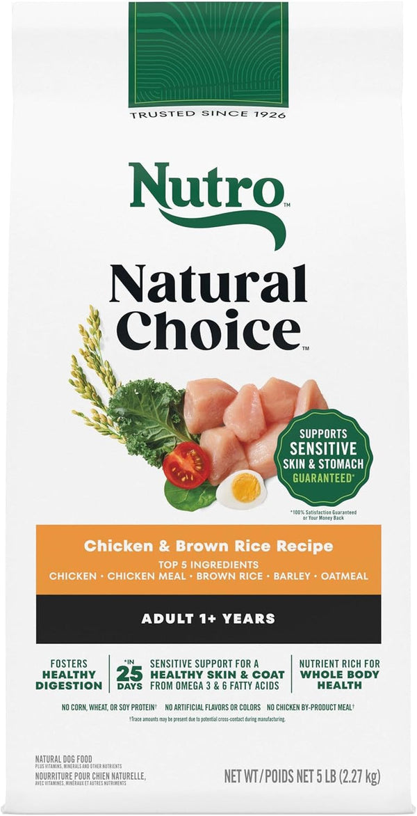 Nutro Natural Choice Adult Dry Dog Food, Chicken & Brown Rice Recipe, 30 Lb | Non-Gmo, Real Chicken #1 Ingredient, No Corn, Wheat, Soy or Chicken By-Product Meal, Supports Skin & Coat/Digestion/Immunity20