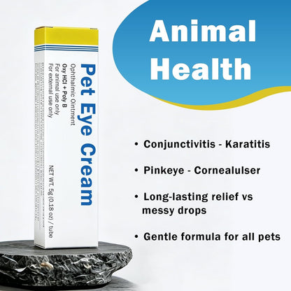 Starmixus Pet Eye Ointment, Soothes Irritation, Discharge & Tear Stains, Professional-Grade Eye Cream for Cats, Dogs, Horses, Birds, Cattle, Sheep and Puppies, Kitten - 1 Tube 5G (0.18Oz)5