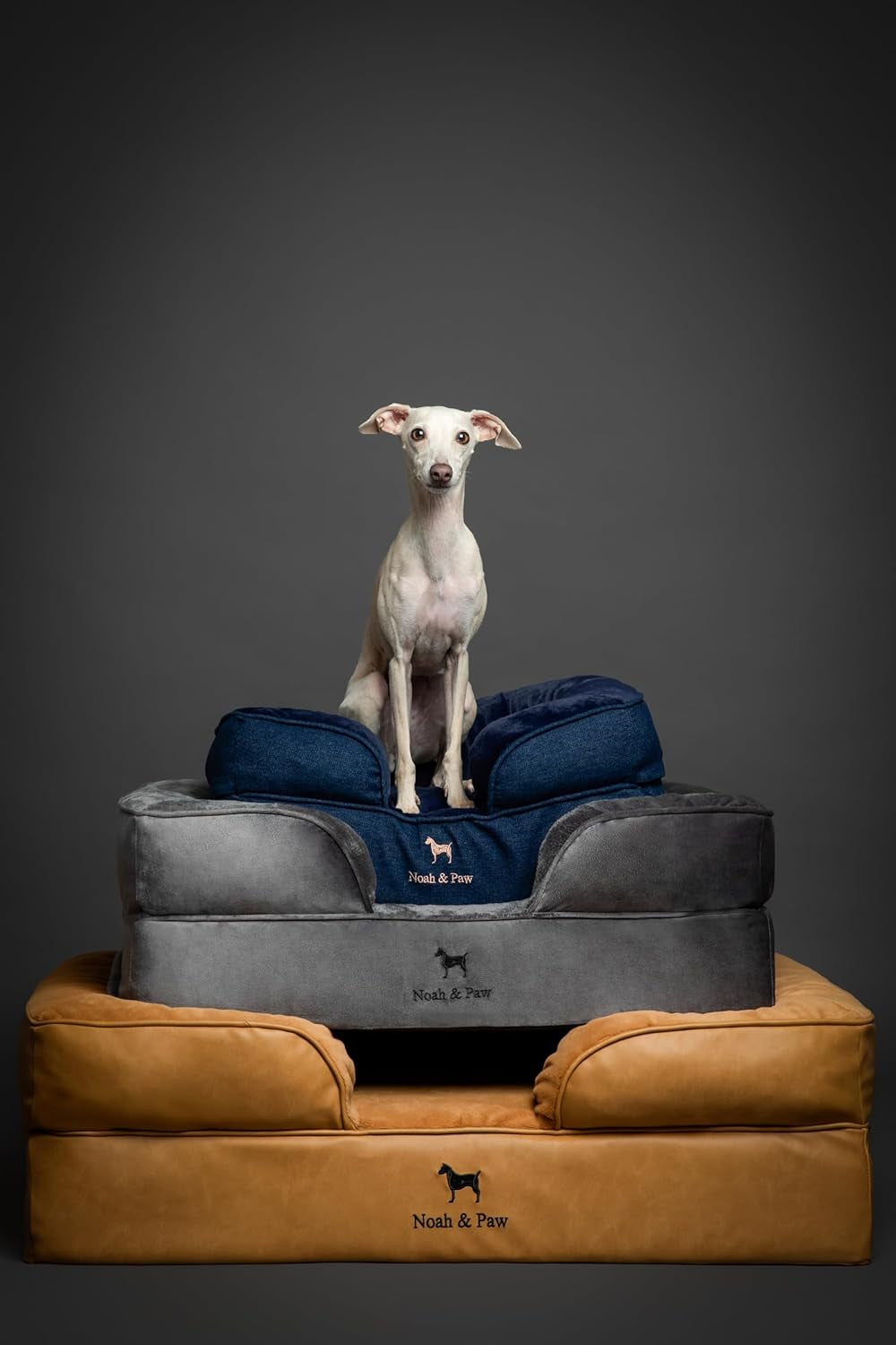 noah-paw-large-dog-bed-35x25x11-inch-orthopedic-dog-beds-eggshell-memory-foam-infused-with-cooling-gel-inner-cover-water-resistant-machine-washable-faux-leather