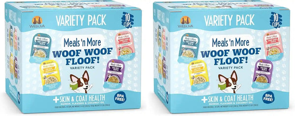 Weruva Meals 'N More Natural Wet Dog Food, Belly Belly Nice! Digestive Support Variety Pack, 3.5Oz Cup (Pack of 10)12