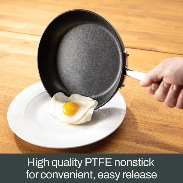 All-Clad Essentials Hard Anodized Nonstick Cookware Set 10 Piece Oven Safe 350F Pots and Pans Black4