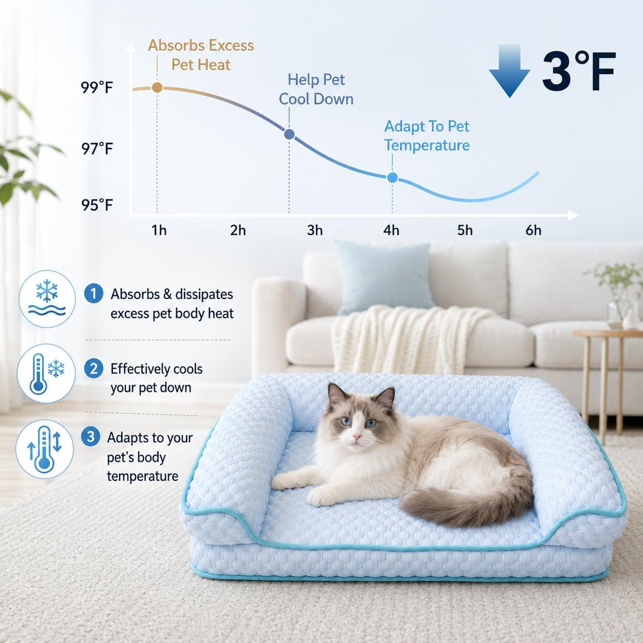 cooling-cat-bed-for-indoor-cats-19-7-x-15-8-in-supportive-pet-sofa-with-egg-crate-foam-breathable-cool-touch-fabric-washable-bolster-bed-for-cats-and-small-dogs