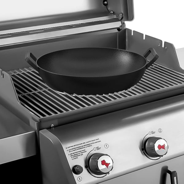 Cast Iron Wok for Weber Gourmet BBQ System | Universal Nonstick Stir-Fry Pan, for Multiple Cooktops Including Induction, Gas Stove, Range Oven, Campfire4