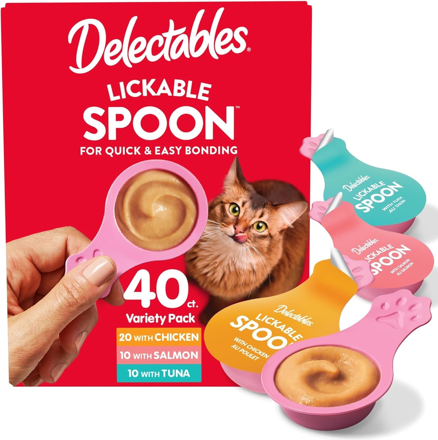 delectables-lickable-spoon-handheld-wet-cat-treats-made-with-real-chicken-salmon-quick-easy-creamy-puree-mess-free-grain-free-no-added-fillers-no-by-products-variety-pack-32ct