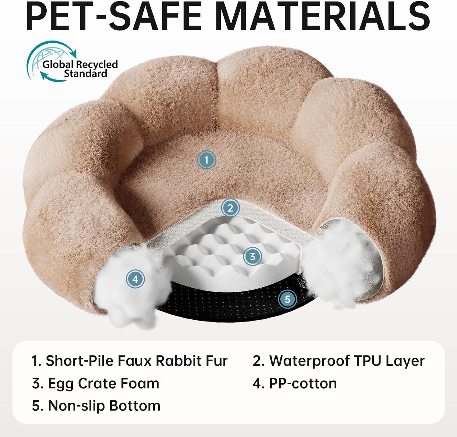 ohgeni-31-inches-calming-donut-orthopedic-dog-cat-bed-for-medium-pets-warming-comfort-fluffy-short-pile-fur-durable-waterproof-machine-washable-removable-cover-cute-round-bed-for-puppy-camel