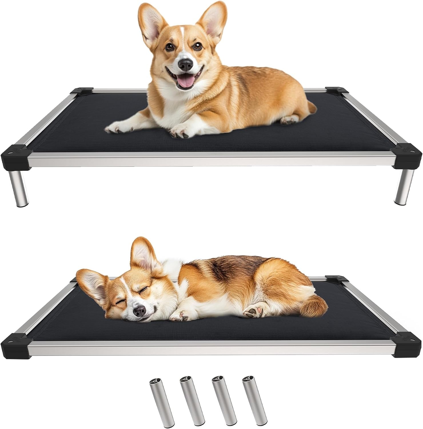 fxw-titannest-padded-chew-proof-elevated-dog-bed-for-large-dogs-easy-to-clean-pre-assembly-raised-cot-indoor-outdoor-camping-47-x-29-x-7-3in