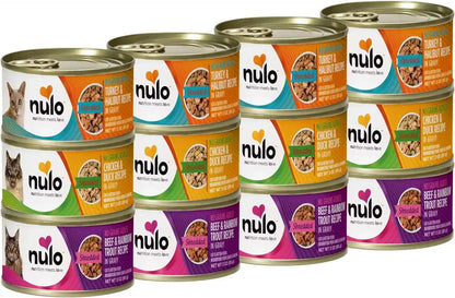 Nulo Variety Flavors Grain-Free Shredded Wet Canned Cat Food, 3 Ounce (Pack of 12)9