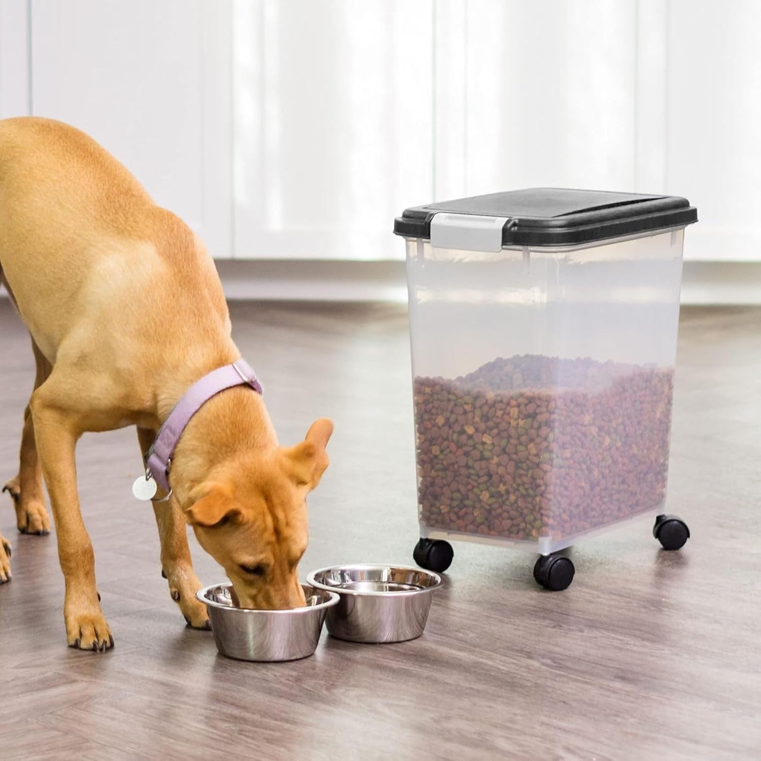 iris-usa-dog-food-storage-container-airtight-30-lb-capacity-wheels-airtight-seal-keeps-kibble-bird-seed-and-pet-food-fresh-while-wheels-provide-easy-mobility-around-the-home