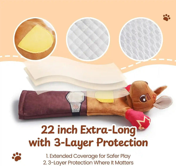 Cat Wrestling Glove, 22 Inch Cat Puppet Wrestler with 5 Catnip Pouches & 3 Layer Resistant Protection, Interactive Cat Toy with Treat Pocket for Boredom Relief & Mental Stimulation3
