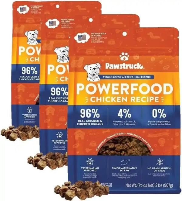 Pawstruck Air Dried Dog Food with Real Beef, Grain-Free, Made in USA, Non-Gmo & Vet Recommended, High Protein Limited Ingredient Full-Feed for All Breeds & Ages, 2Lb Bag10