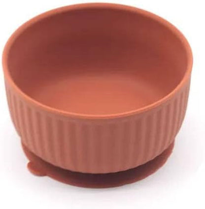 Cat Bowls with Suction Cup 13 Oz — Elevated Silicone Pet Dish with Non-Slip Bottom for Dry Food, Wet Food and Water (Terracotta)1