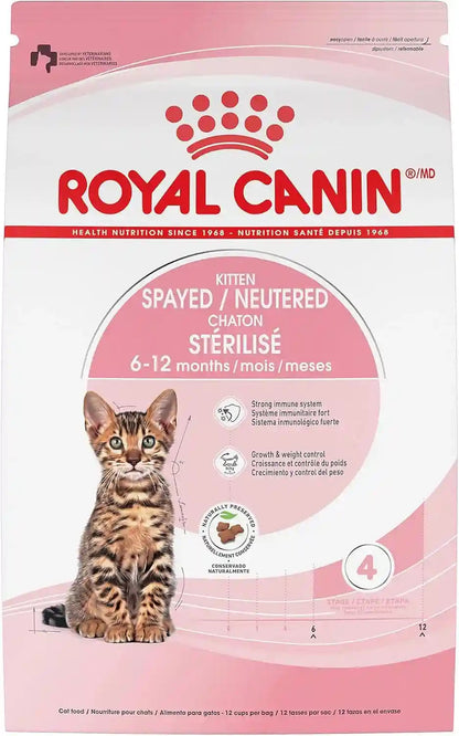 ROYAL CANIN Feline Health Nutrition Spayed/Neutered Kitten Dry Cat Food, 2.5 Lb Bag1