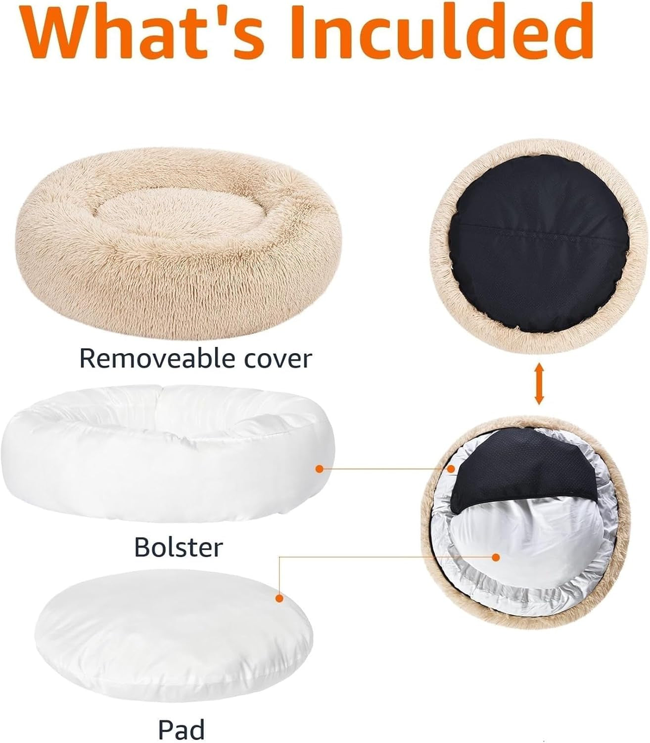 amazon-basics-washable-donut-pet-bolster-faux-fur-bed-with-removable-cover-anti-slip-bottom-for-dog-beige-23-x-23
