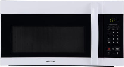 1.7 Cu. Ft. Countertop Microwave Oven – 1000 Watts Power, Auto Cook Settings, Defrost, Easy Clean and Child Safety Lock - White1