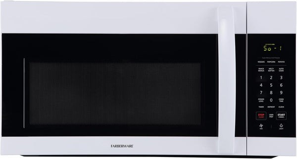 1.7 Cu. Ft. Countertop Microwave Oven – 1000 Watts Power, Auto Cook Settings, Defrost, Easy Clean and Child Safety Lock - White1