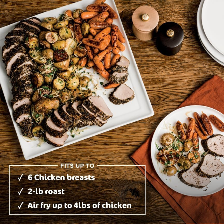 ninja-foodi-smart-dual-heat-air-fry-oven-13-in-1-silver-sp351-smart-cook-thermometer-500f-searplate-air-fry-sear-crisp-roast-bake-dehydrate-1800w