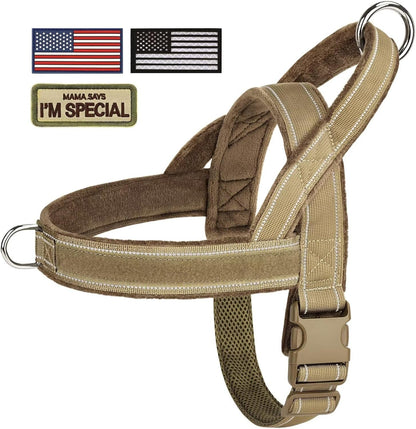 Forestpaw No Pull Dog Harness with Large Handle,Comfortable,L,Brown | Adjustable Fits Chest 26-31",50-80 Lbs,Slip On,Quick Release,Easy Control,Soft Padded,For Medium Large Dogs Walking Training8