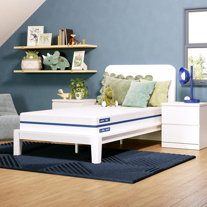 Nectar Kids 8" Twin Memory Foam Mattress, 2-Side Design, Ages 3-12 | Pressure Relieving Memory Foam, Fiberglass Free, Washable Cover, CERTIPUR-US Certified, 365 Night Trial & Forever Warranty1
